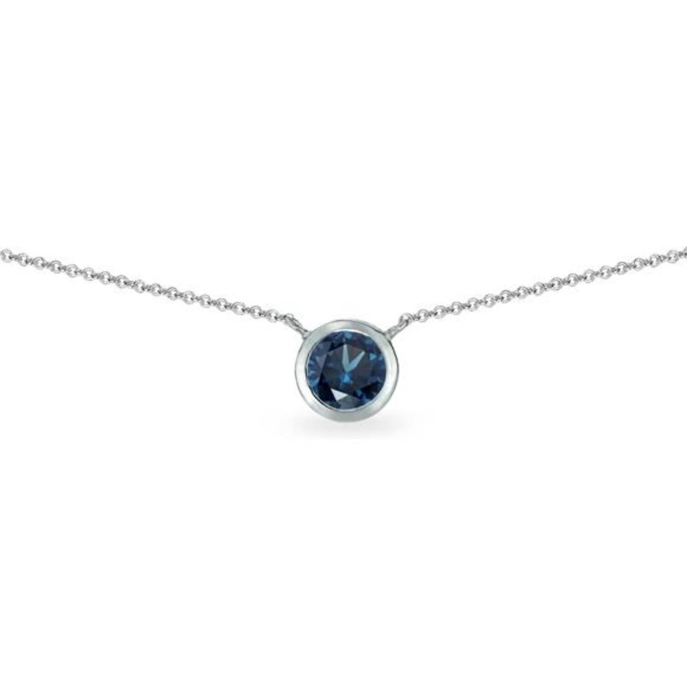 Necklaces for Women,Birthstone Necklace,Genuine or Synthetic Gemstones,6mm Round
